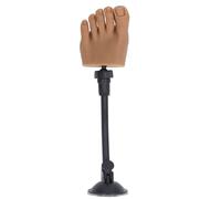 Xiuganpo Modelo de Pie de Práctica de Uñas de Silicona, maniquí Flexible con Soporte Estable para Entrenamiento de Salón en Casa (Pie izquierdo)