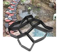 Xiuganpo Molde para Césped de Jardín, Moldes Dorados de Hormigón Duraderos para la Creación Elegante de Adoquines, Ideal para Villas y Calles