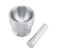 Xiuganpo Mortero de Acero Inoxidable 304, sin Tapa, Cuenco Interior de 3,3 Pulgadas, Trituradora de Ajo, Molinillo Manual, Trituración con una Mano para Cocina, Camping, Resistente, a Prueba de
