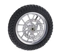 Xiuganpo Neumático Delantero Muy Rígido para de 2 Tiempos, Adecuado para Mini Motos de Cross, Neumático de Caucho Resistente a la Corrosión para Ciclistas Todoterreno (B (plata))