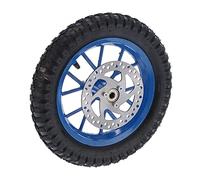 Xiuganpo Neumático Delantero Muy Rígido para de 2 Tiempos, Adecuado para Mini Motos de Cross, Neumático de Caucho Resistente a la Corrosión para Ciclistas Todoterreno (C (azul))