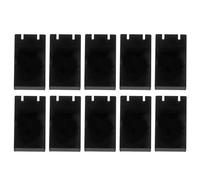 Xiuganpo Organizador de Acrílico de Moda para Pendientes, Estante Protector para Exhibición de Joyas, Paquete de 10 Soportes de Exhibición para Joyerías (BLACK)