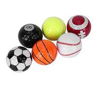 Xiuganpo Pack de 6 Pelotas de Regalo Duraderas para Entrenamiento o Competición, Nueva Diversión, Regalo Ideal, Material de Goma Sintética