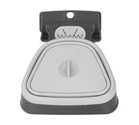 Xiuganpo Pala para Excrementos de Perro, Portátil, Tamaño de Mano, para Cachorros con Bolsa de Basura, Expandible para Perros Pequeños, Medianos y Grandes, Limpiador de Excrementos de Plástico (Grey)