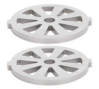 Xiuganpo Paleta de Corte para Picadora de Carne/placa de Acero Inoxidable 304, 2 uds., para Amantes de la Carne y Amantes de la Comida (Cuchillo de malla en forma de abanico de 7 mm de)