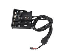 Xiuganpo Panel Frontal USB3.0 Hub Adaptador de Soporte Combinado Interno de 4 Puertos de Alta Velocidad para PC de Escritorio Bahía de Disquete de 3,5 Pulgadas para una Amplia Compatibilidad