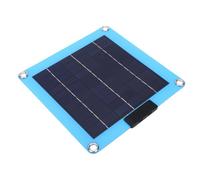 Xiuganpo Panel Solar Pequeño, Cargador Solar de Silicio Monocristalino Dual Tipo C de 20 W, Panel Portátil Ultraligero con Puertos USB C Duales Incorporados para Acampar, Caminar Al Aire Libre