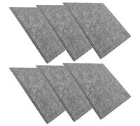 Xiuganpo Paneles de Fibra de Poliéster Absorbentes de Sonido, Silenciador Ignífugo para Reducción de Eco en Estudio de Grabación, 6 Piezas para Sala de Piano, Jardín de Infantes (GREY)