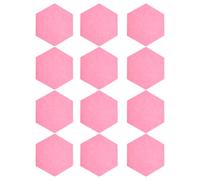 Xiuganpo Paneles Hexagonales de Absorción de Sonido para Reducción de Ruido e Insonorización, Paneles Acústicos Adhesivos para Decoración de Paredes, 12 Acústicos para Estudios de Grabación, (PINK)