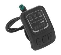 Xiuganpo Pantalla LED para Bicicleta Eléctrica F Pantalla de Material ABS Liviana y Compacta para Scooter Se Adapta a una Instalación de 22,2 Mm de Diámetro para Ciclistas Eléctricos