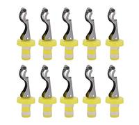 Xiuganpo Paquete de 10 Accesorios para Vino Tapones de Vino Sellados Al Vacío Perfecto para Entusiastas del Elegante y Cómodo en Color Amarillo Blanco