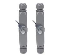 Xiuganpo Paquete de 2 Conectores Resistentes 5P 10A IP68, Enchufe de Aviación Industrial Impermeable con Bloqueo de Rosca, para Solar de Equipos de Energía de Servidor