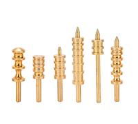 Xiuganpo Paquete de Bruñidor con Calefacción Eléctrica para Pulir cuero. Herramienta Versátil para Artesanos y Aficionados Al cuero. Material de Latón para un Uso duradero.