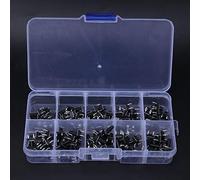 Xiuganpo Paquete Múltiple de 100 Interruptores Microtáctiles 10 Tamaños Diferentes 6x6x4,3-13 Mm Fácil de Instalar y Usar para TV Productos Digitales Plástico