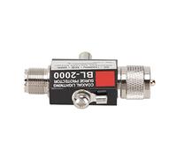Xiuganpo Pararrayos Coaxial de Alto Rendimiento PL259 Hembra a Macho Protector contra Sobretensiones de Rayos de 400 W para Antena de Edificio, Pararrayos Lleno de Gas Fácil de Usar, Ancho de Banda