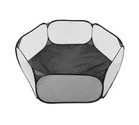 Xiuganpo Parque Infantil Plegable y Transpirable para Animales Pequeños, Tiendas Interactivas Seguras y Transpirables, Parque Infantil Portátil para Mascotas, Malla de Alambre Hexagonal Reforzada de