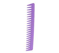 Xiuganpo Peine de Dientes Anchos, Tacto Mate Redondeado, Peine Portátil para Desenredar el Cabello, Limpio para Cabello Húmedo y Seco, para Rizado (PURPLE)
