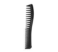 Xiuganpo Peine para el Cabello, Peine Alisador de Doble Cabezal para Uso en Salón en Casa (BLACK)