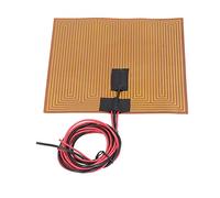 Xiuganpo Película de Elementos Calefactores PI, Placa Calefactora Adhesiva de Calentamiento Rápido Flexible de 7,9x7,9 Pulgadas para Accesorios de Impresora 3D (DC24V 150W)