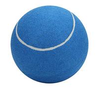 Xiuganpo Pelota de Tenis Inflable, Pelota de Goma de Gran Tamaño de 8 Pulgadas, Suave, Segura, sin Desgaste, con Red para Niños, Adultos, Mascotas (Blue)