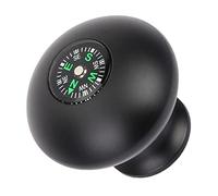 Xiuganpo Perilla de Agarre Manual monopié para Bastón de con Brújula, Accesorio monopié Ergonómico de Aleación de Aluminio, Adecuado para Actividades Al Aire Libre, Negro, 2 Pulgadas