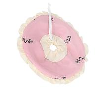 Xiuganpo Pet Elizabeth Collar, Cómodo Anillo de Lactancia Rosa para Mascotas Pequeñas, Previene el Agravamiento de Heridas, para Cobayas y Conejos, Poliéster + Esponja