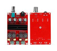 Xiuganpo Placa Amplificadora Digital de Alta Potencia, Placa Amplificadora de Potencia de Doble Canal 100Wx2 para una Experiencia de Música Digital Pura, 12-24V para Sistemas de Domésticos