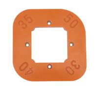 Xiuganpo Plantilla de Radio de Esquina de Enrutador Plantilla de Plástico Fenólico Duradero para Carpintería R30 R35 R40 R50 para Entusiastas del Bricolaje