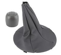 Xiuganpo Pomo de Palanca de Cambios de 5 Velocidades de Moda con Funda de de Marchas Apto para Panda 2003-2012 y Apto para 500 500C 2007-2013 Plástico y Cuero Duraderos