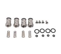 Xiuganpo Poppet de Poste de Barril con Resorte de Acero Inoxidable de Primera Calidad, Material 304, Juego de Rosca Hembra de 18 Mm para Gas Líquido para Barriles de Jarabe de Vino y, 4 Resortes