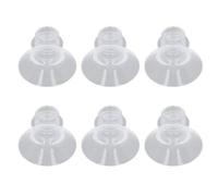 Xiuganpo Prácticos Insertos de Brida de 6 Uds para Bombeo Manos Libres, Material de Silicona Líquida, Protectores de Extractor de Leche Portátiles (15MM)