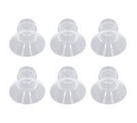 Xiuganpo Prácticos Insertos de Brida de 6 Uds para Bombeo Manos Libres, Material de Silicona Líquida, Protectores de Extractor de Leche Portátiles (19MM)
