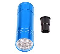 Xiuganpo Probador de Huevos Vela con Luz LED para Observación y Eclosión Segura de Huevos para Aves y Aves de Corral, Plástico Metal Duraderos, Incluye 1 Unidad (BLUE)