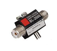 Xiuganpo Protector Coaxial contra Sobretensiones de Rayos Alto Rendimiento para Protección Completa de Transceptores, Receptores, etc. Pararrayos PL259 Hembra a PL259 Hembra para Antenas en Edificios