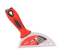 Xiuganpo Rabrapador de Masilla de Bisel de 6 Pulgadas, Espejo Puliendo un Cuchillo de Masilla de Acero Inoxidable con Ergonómico, Herramienta de Cuchillo de Cinta de Raspador de Pintura