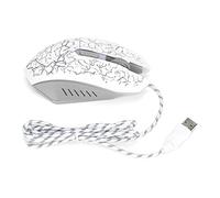 Xiuganpo Ratón con Cable Excelente Mano de Obra 3200 dpi Óptico RGB Ajustable para el Trabajo Diario/Juegos (White)