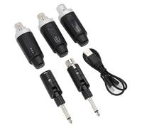 Xiuganpo Receptor Transmisor XLR Inalámbrico, Adaptador de Micrófono UHF de 3 Pines con Adaptador de Micrófono Inalámbrico para Micrófonos Dinámicos, Sistemas de Sonido, Sistemas PA,