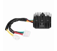 Xiuganpo Rectificador Regulador de Voltaje de Motocicleta Alto Rendimiento que Mejora la Capacidad de Carga Apto para VF750C VF700C VT800C GL500 Aleación de Aluminio Negro 3.5 * 3.1 * 1.1in