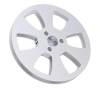 Xiuganpo Reemplazo de Carrete de Cinta Vacía de 1/4 5 Pulgadas, Cinta de Sonido de Carrete Abierto Resistente a la Erosión de Sonido Vacío Instalación Fácil Anti Flexión para Reel para (SILVER)