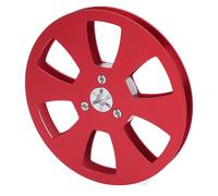 Xiuganpo Reemplazo de Carrete de Cinta Vacía de 1/4 5 Pulgadas, Cinta de Sonido de Carrete Abierto Resistente a la Erosión de Sonido Vacío Instalación Fácil Anti Flexión para Reel para (rojo)