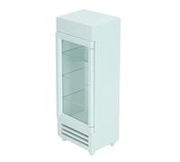 Xiuganpo Refrigerador Vertical para Casa de Muñecas, Electrodoméstico Duradero de Abedul para la Interacción Entre e Hijos y el Desarrollo de la Inteligencia (Green)