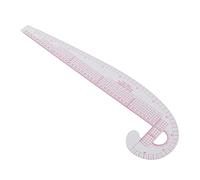 Xiuganpo Regla Curva Transparente de Plástico de Alta Precisión, Herramienta de Diseño de Patrones de Costura de 58 Cm para Dibujo, Clasificación y Bordado a Medida, Marcas Claras