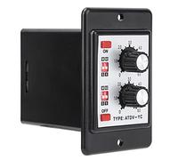 Xiuganpo Relé Temporizador Doble de Encendido y Apagado con Tiempo de Retardo Ajustable para Control Automatizado en Mecatrónica 6S-60M Impermeable de Alta Precisión (CA (110/220v))