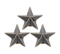 Xiuganpo Remaches de Estrella, Tachuelas Duraderas de Aleación de 5 Puntas para Ropa de Sombrero de Artesanía en Cuero, 50 Juegos para Entusiastas de la Creatividad (Bronce antiguo)