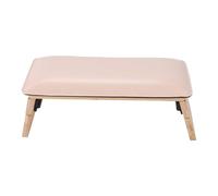 Xiuganpo Reposabrazos para Uñas, Reposamanos para Uñas de Cuero PU con Base de Madera Resistente y 3 Alturas Ajustables, Portabilidad de Doble Pliegue, Reposabrazos Suave para Nai