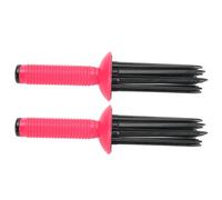 Xiuganpo Rizador de Pelo Antideslizante y Esponjoso, Herramienta de Peinado para Viajes, 2 Piezas, Resina Respetuosa con el Medio Ambiente, 9,8x2,2 Pulgadas