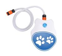 Xiuganpo Rociador de Agua para Perros Activado con Pata, Fuente de Agua Potable para Hidratación de Mascotas Al Aire Libre, Plástico Azul