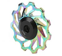 Xiuganpo Rueda de Rodamiento de Cerámica Que Gira Suavemente para un Bobinado Estable, Rodillo Guía de Polea de Trasero de Aleación de Aluminio Mecanizado CNC - Compatible con Sistemas de (Colorful)