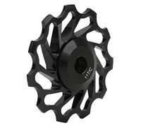 Xiuganpo Rueda de Rodamiento de Cerámica Que Gira Suavemente para un Bobinado Estable, Rodillo Guía de Polea de Trasero de Aleación de Aluminio Mecanizado CNC - Compatible con Sistemas de (Black)