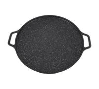 Xiuganpo Sartén para Parrilla, Distribución Uniforme del Calor, Antiadherente, Parrilla Coreana para Barbacoa Maifan Stone, Aleación de Aluminio, Cocina Versátil Portátil con Placa de Extraíble para